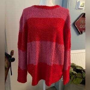 Rowing Blazers x Target Red and Pink Striped Sweater